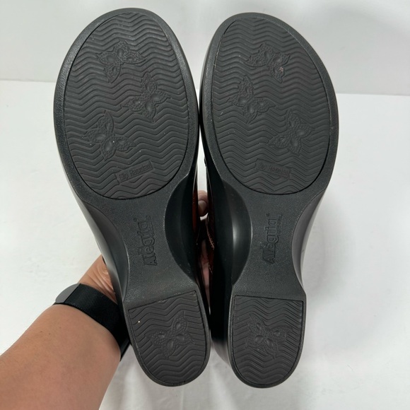 Alegria Isabelle Yeehaw Brown Leather Mules Women's Size 10 - Picture 11 of 11